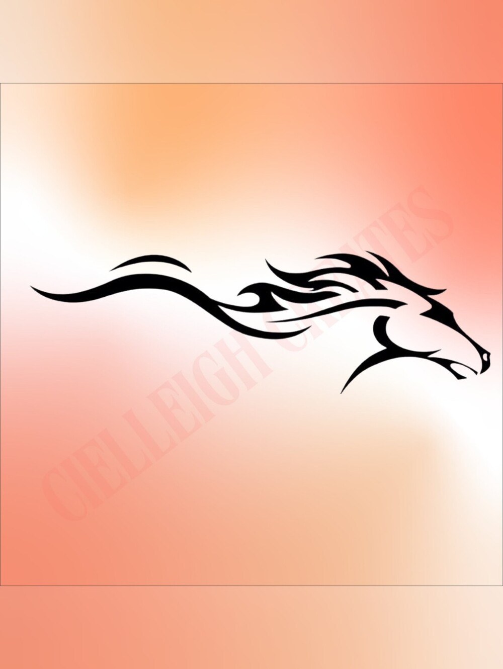 *2 for $20* Stylised Horse vinyl decal Sticker Handcrafted